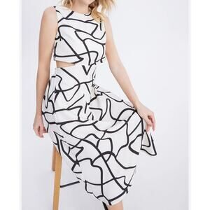 Urban Revivo Cream and Black Dress NWT